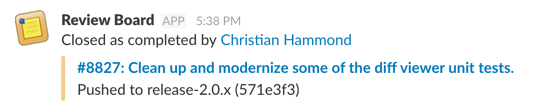 Example Slack Notification